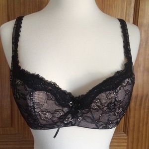 Frederick's of Hollywood Corset-Style Demi Bra 32C